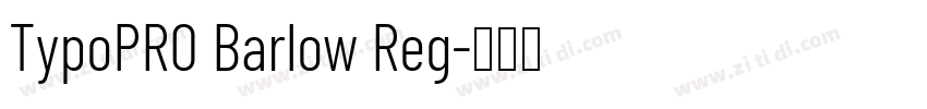 TypoPRO Barlow Reg字体转换